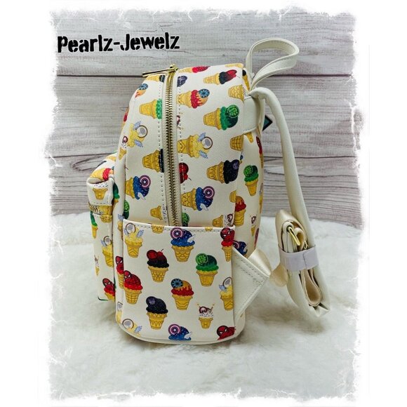 Marvel Eat the Universe Ice Cream Cones Mini Backpack - BoxLunch Exclusive NWT main image 4
